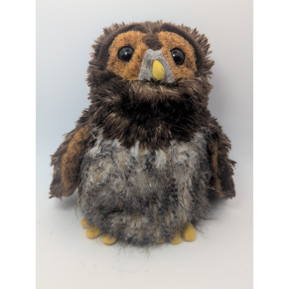 Webkinz Ganz Barred Fluffy Owl Plush 10" Retired-NO CODE Animal Snuggle